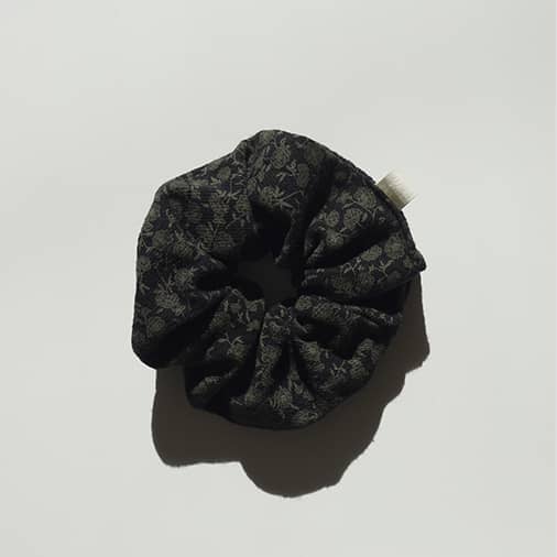 [브리즈아카이브] Pattern Scrunchie - cotton brown