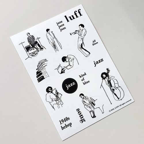 [LUFF] musician drawing sticker (재입고)