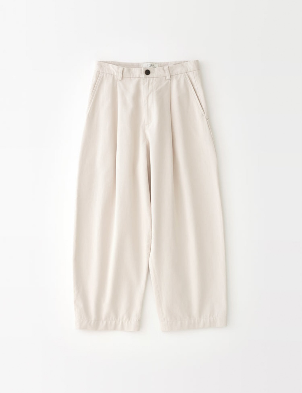 DEEP PLEAT VOLUME CARPENTER PANT_IVORY