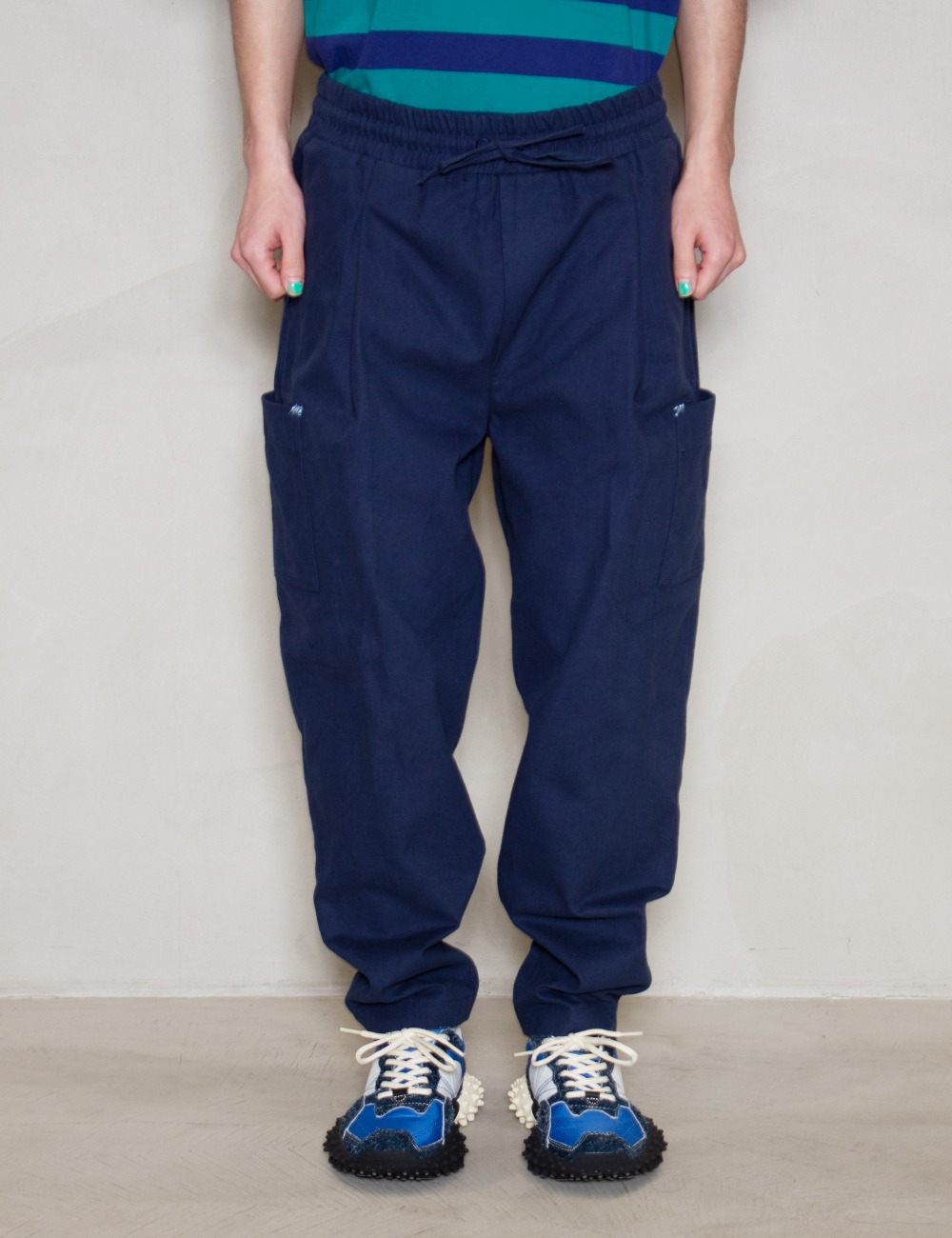 LE PANTALON SIGNATURE CARGO_NAVY