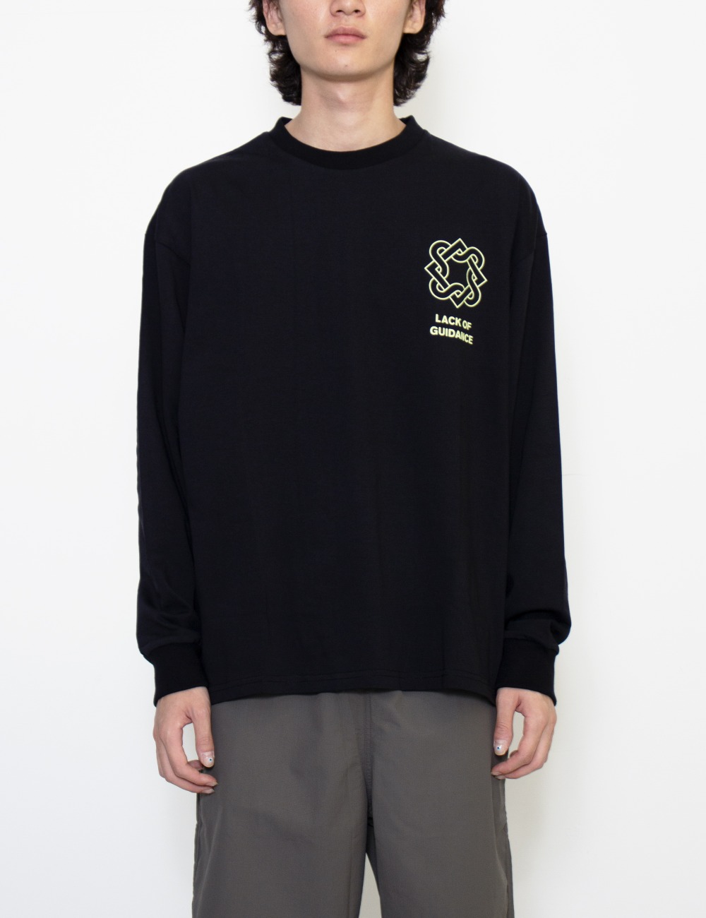 LOGO LONG SLEEVE_BLACK