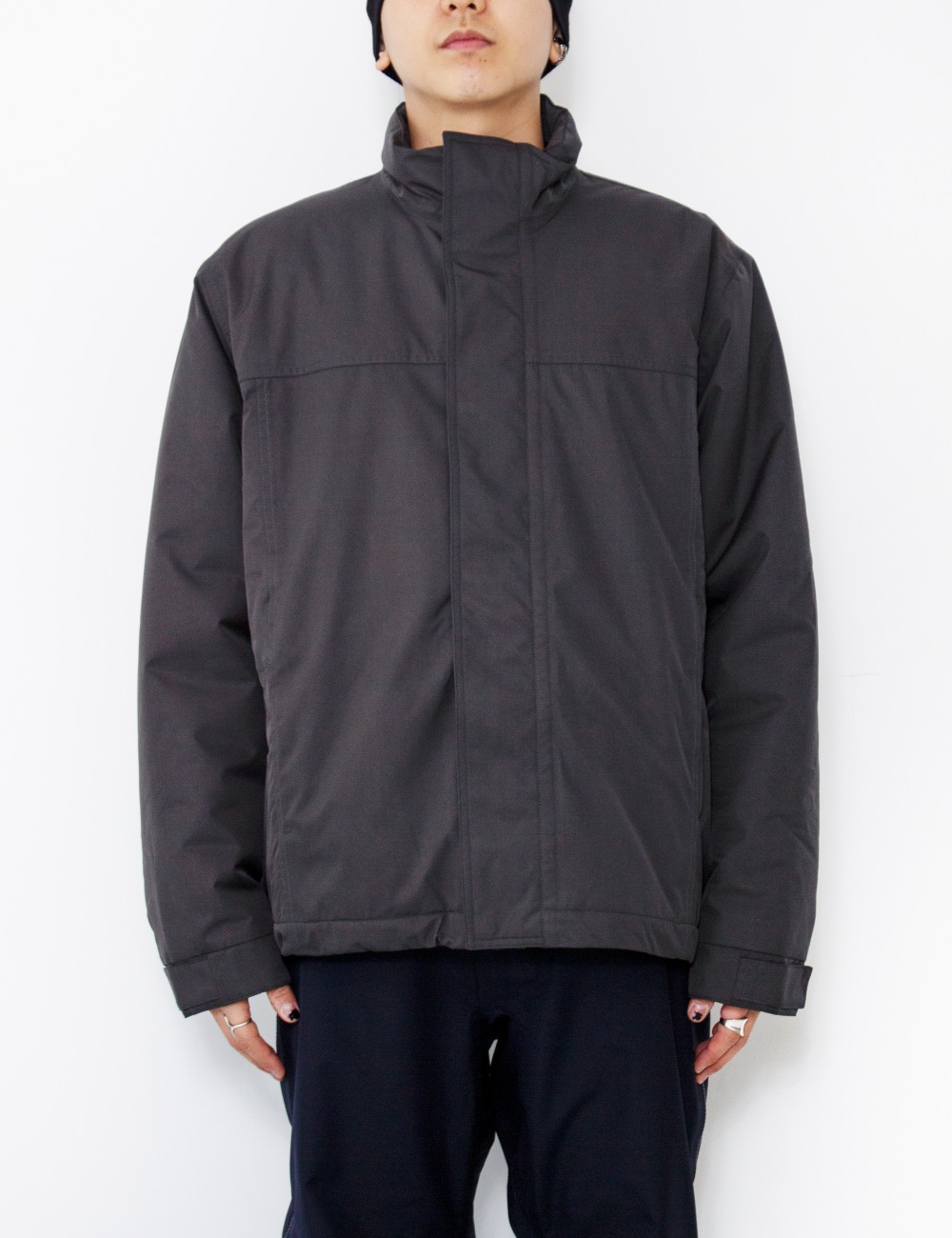 INSULATED PADDED JACKET_COAL GREY