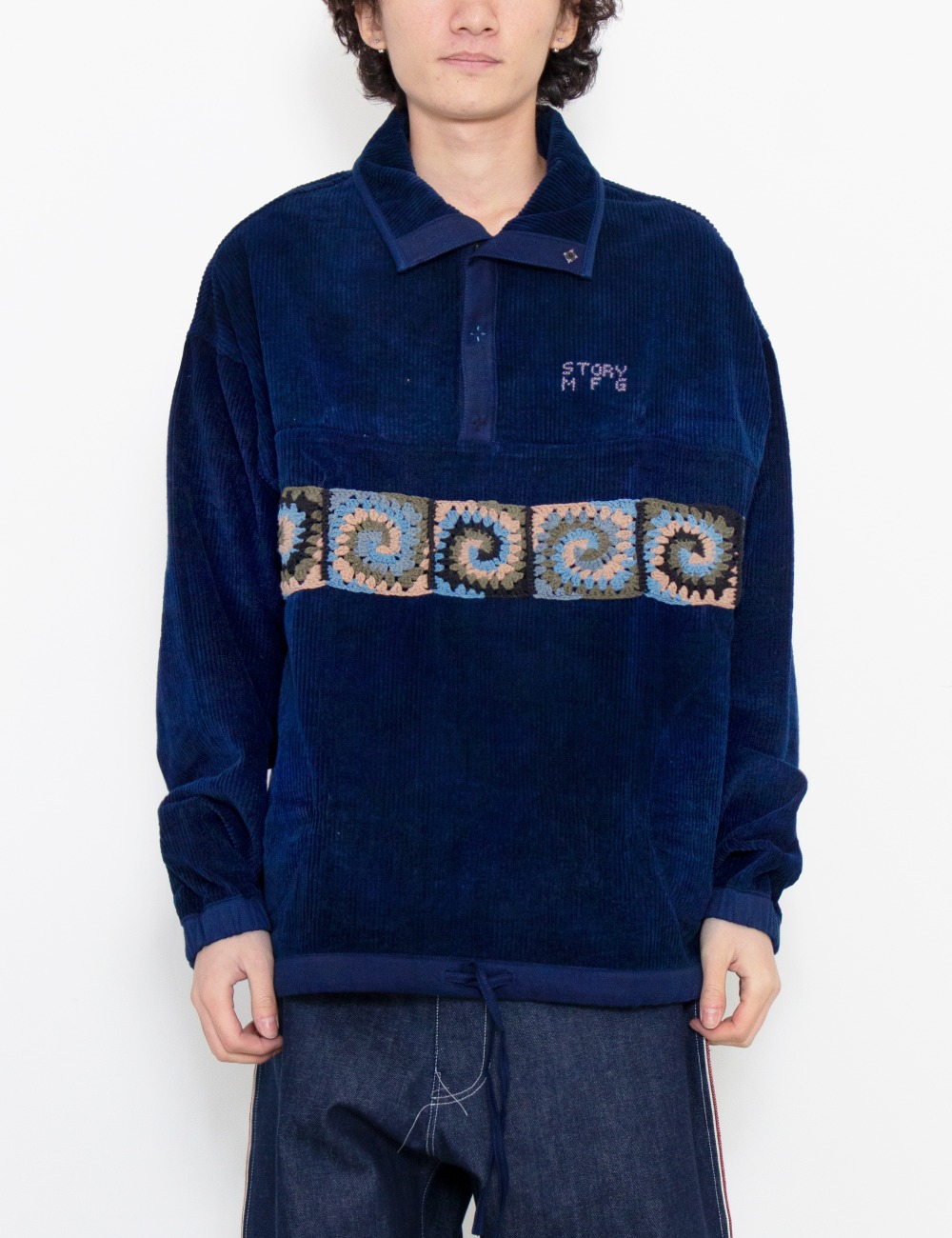 POLITE PULLOVER_INDIGO