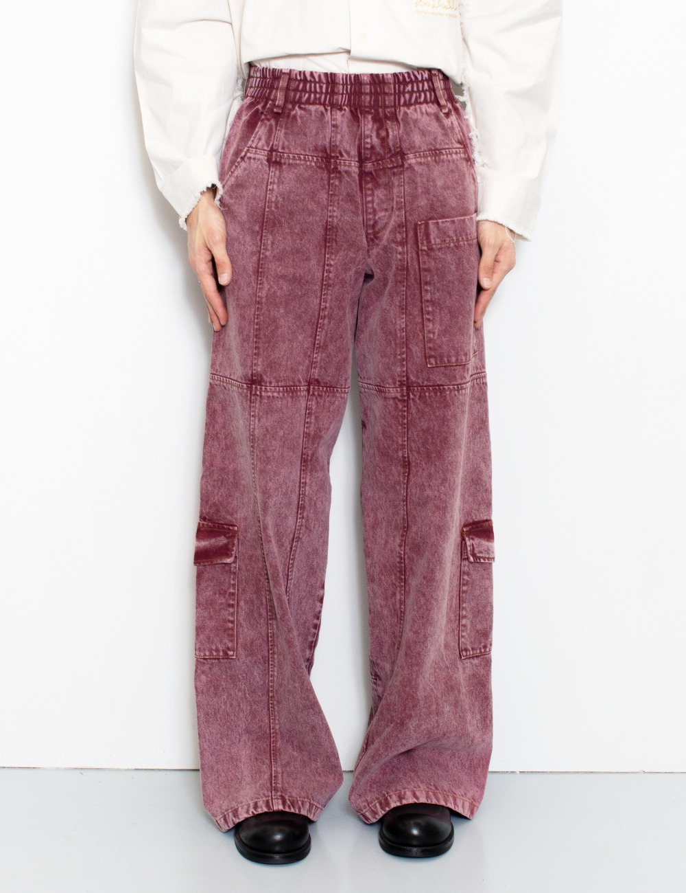 ANTI DENIM PANTS_BURGUNDY