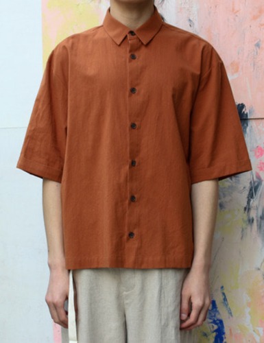 STANDARD S/S SHIRT_RUST