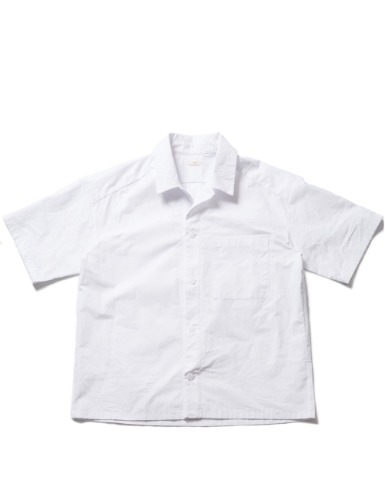 WHARF COTTON SS SHIRT_WHITE