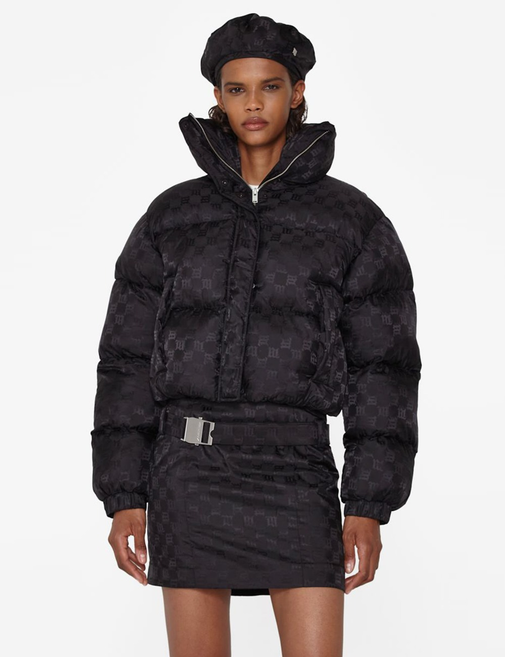 MONOGRAM NYLON PUFFER WMNS_BLACK