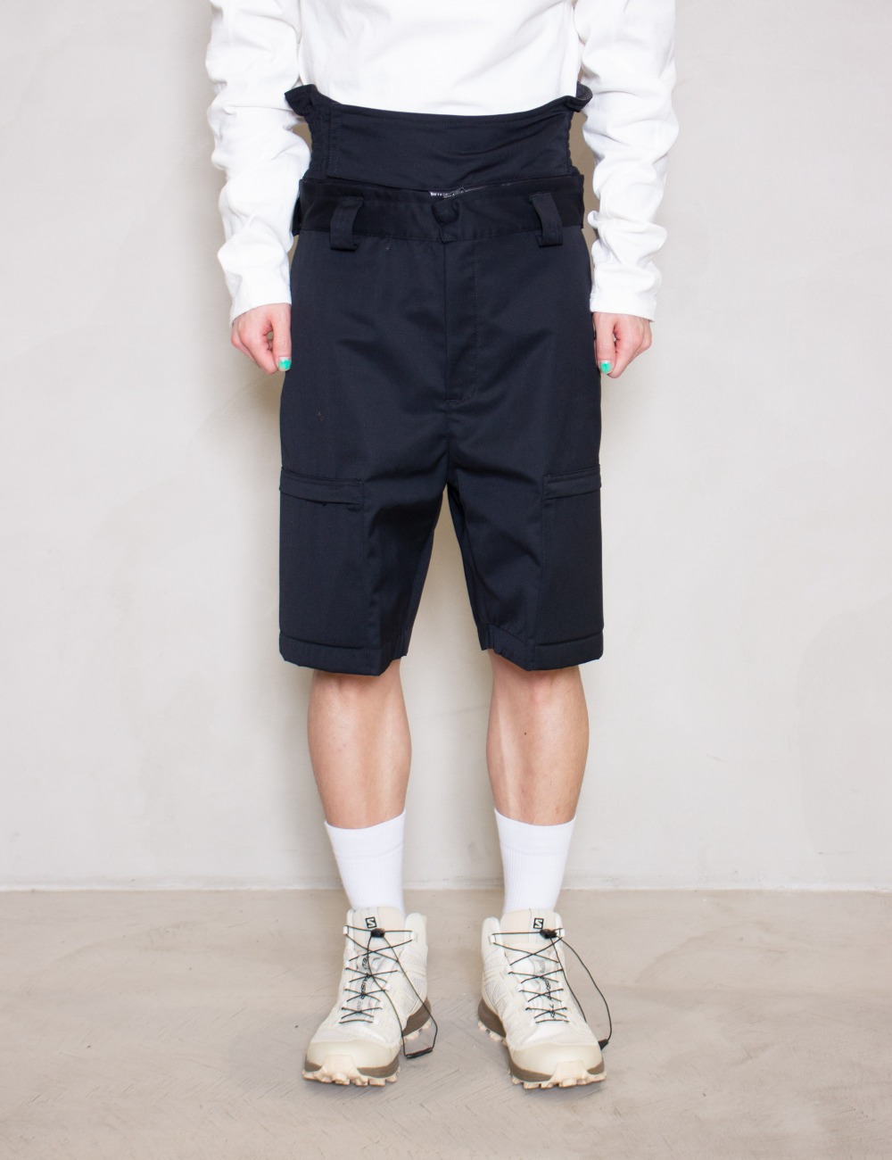 OPERATOR KIDNEY BELT SHORTS_BLACK