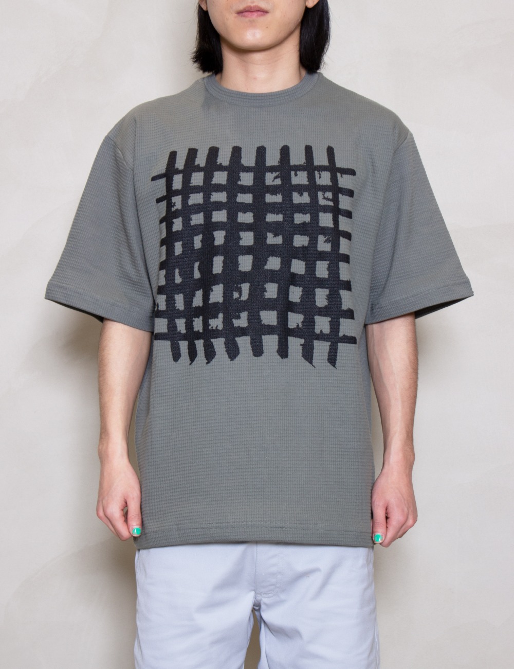 ERIK CRUEL MESH S/S T-SHIRT_GREY