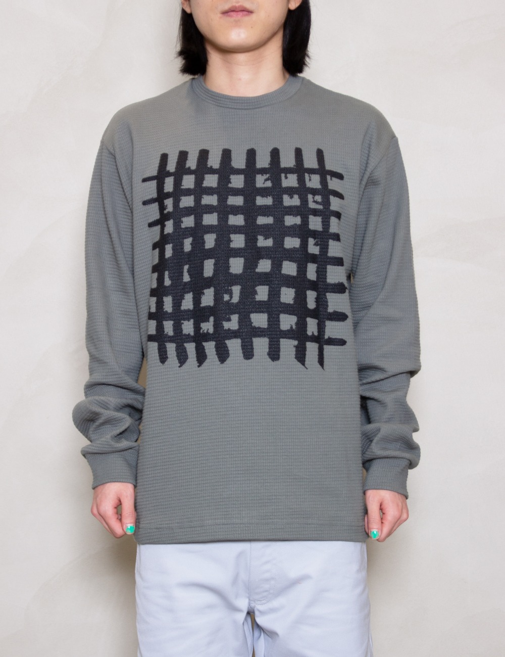 ERIK CRUEL MESH L/S T-SHIRT_GREY