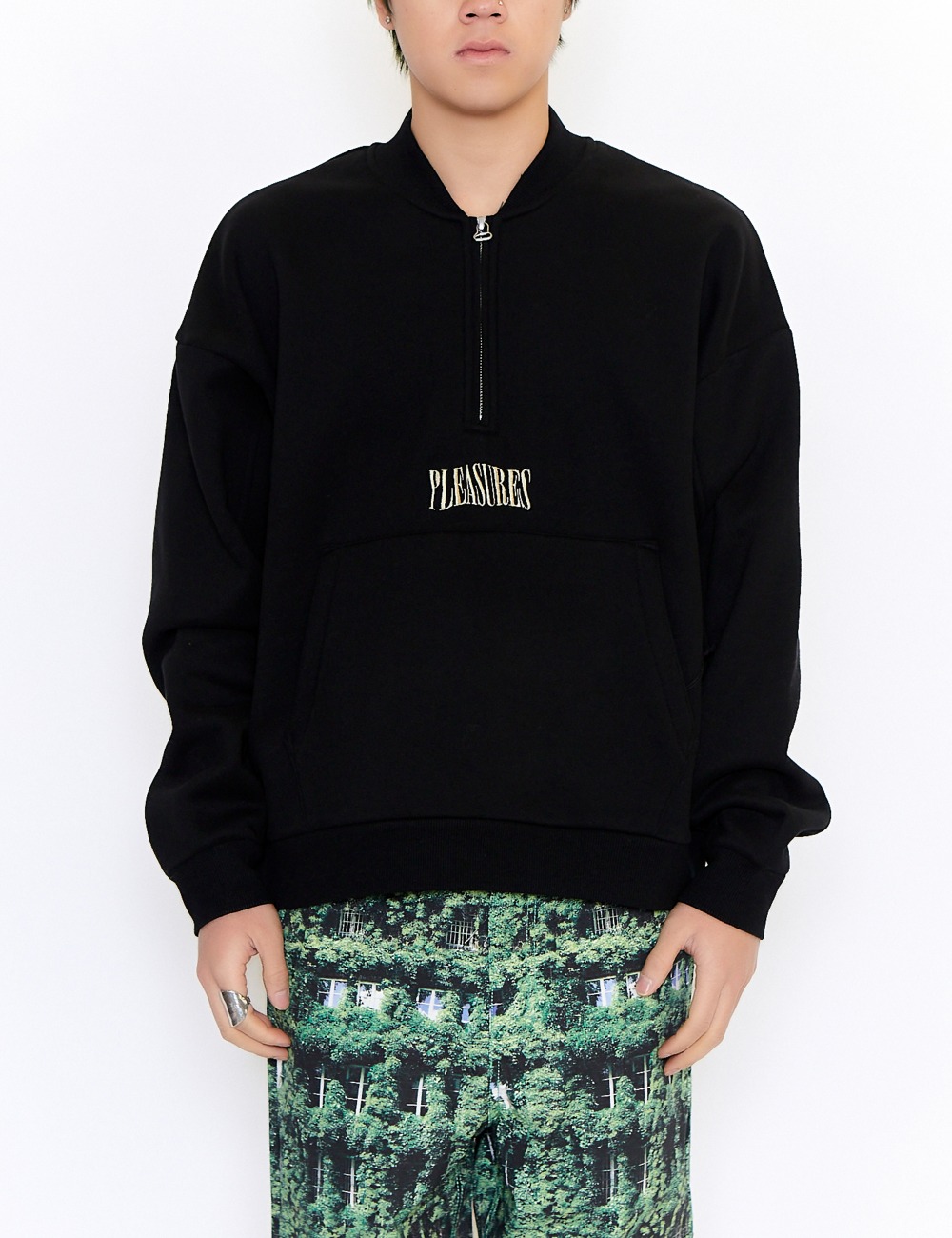 KARAT QUARTER ZIP FLEECE_BLACK