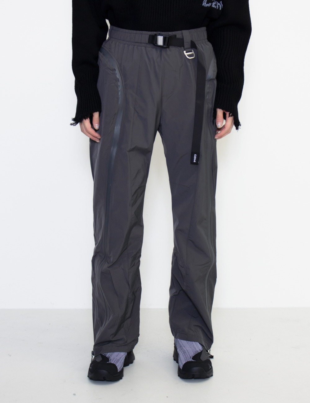 STEREOSCOPIC ZIPPERED SKI PANTS_GRAY