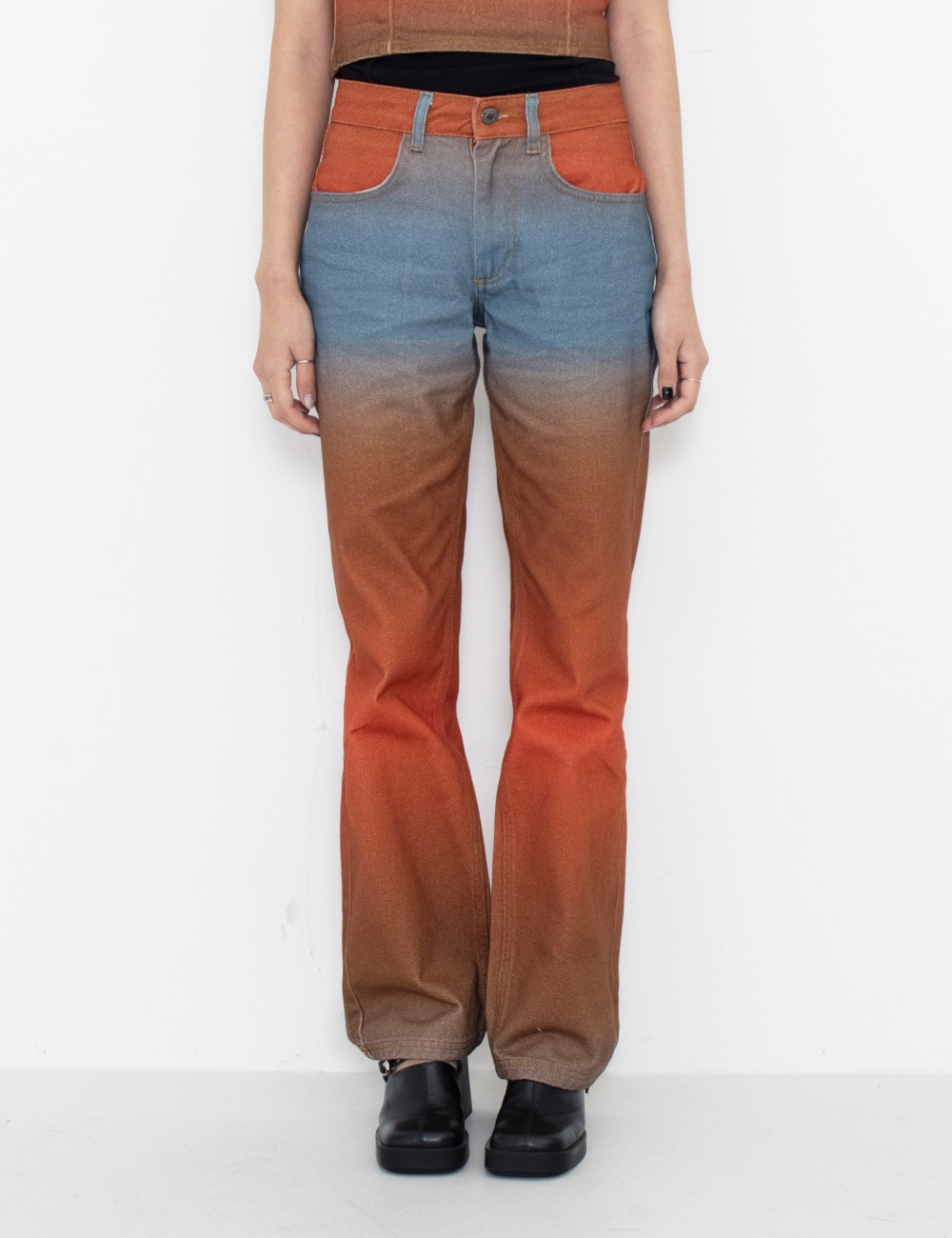 MERCY DENIM PANTS_ORANGE