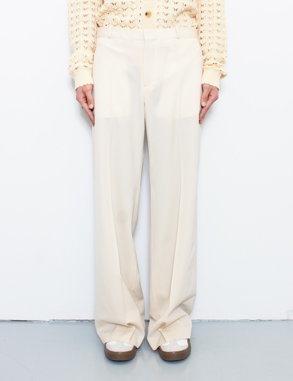 TAILORED WOOL TROUSER_CREAM