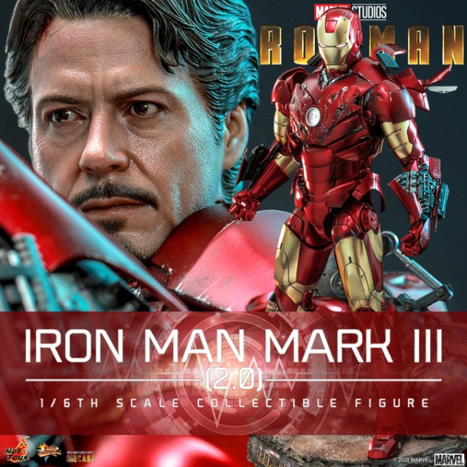[타임세일][입고완료 즉시출고] 핫토이 1/6 아이언맨 마크3 (2.0) MMS664D48 Hot Toys Iron Man - 1/6th scale Iron Man Mark III (2.0)