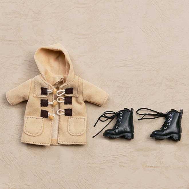 [입고완료] 넨도로이드돌 따뜻한 옷 세트: 부츠&amp;더플 코트(베이지) - 굿스마일 총판 직영샵