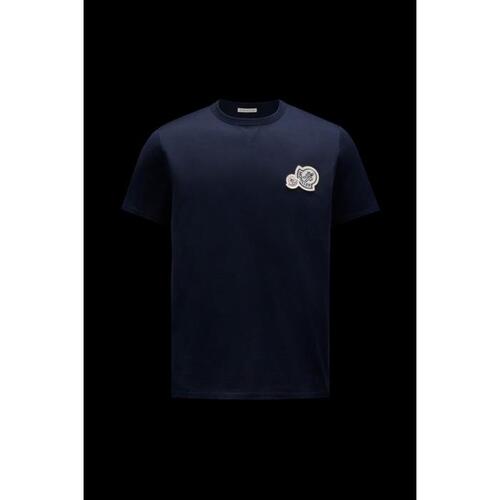 몽클레어 남성 티셔츠 MONCLER 더블 로고 인서트 티셔츠 J10918C000588390Y773