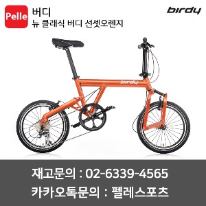 버디 BIRDY 뉴 클래식 버디 선셋오렌지 미니벨로 접이식자전거