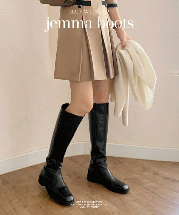 [모델소장/인생롱부츠] jemma boots - 2color (누적8,000족 판매돌파, 하비롱부츠, 봄필수템)