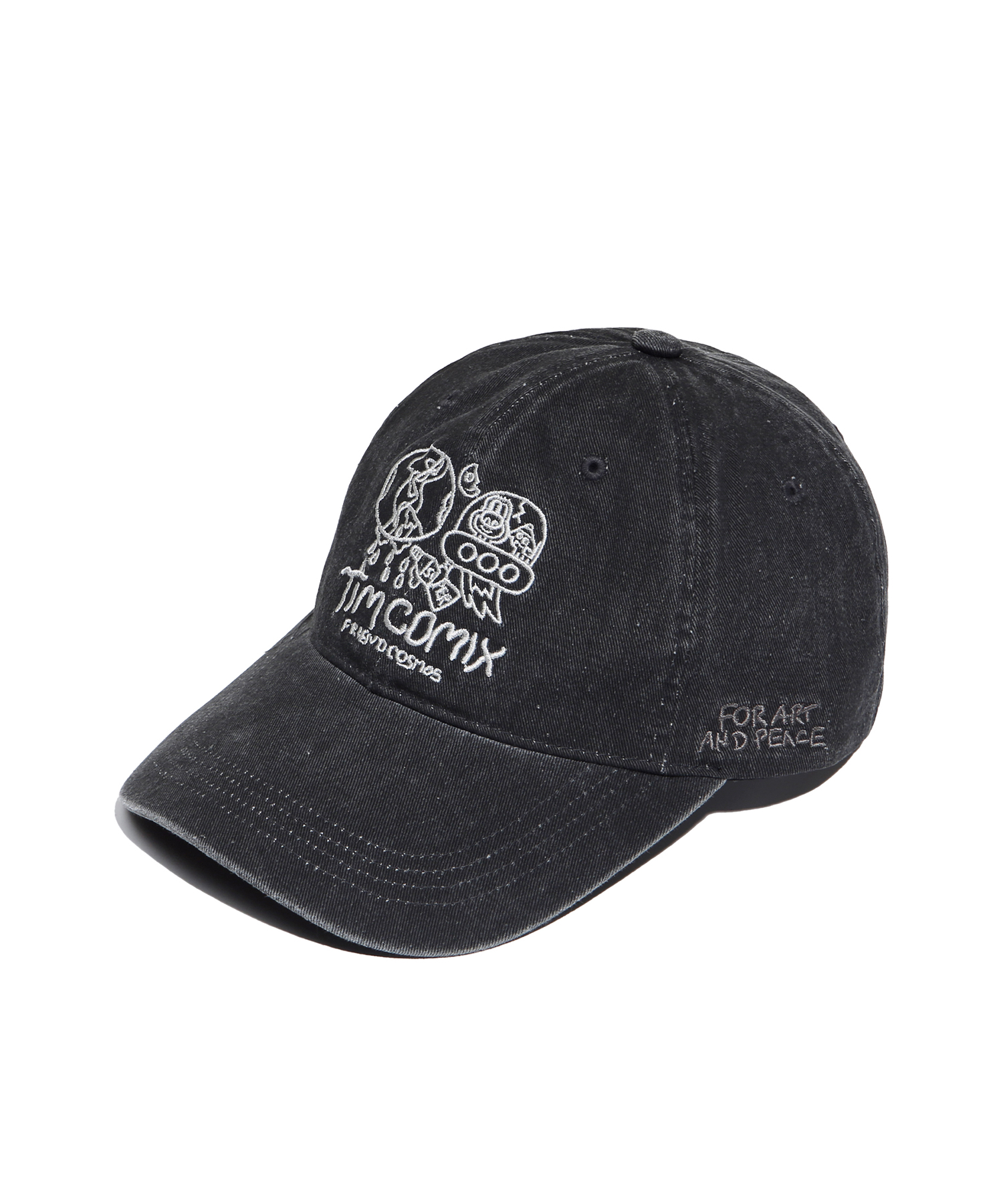 SPACE TRAVEL CAP CHECK CHARCOAL