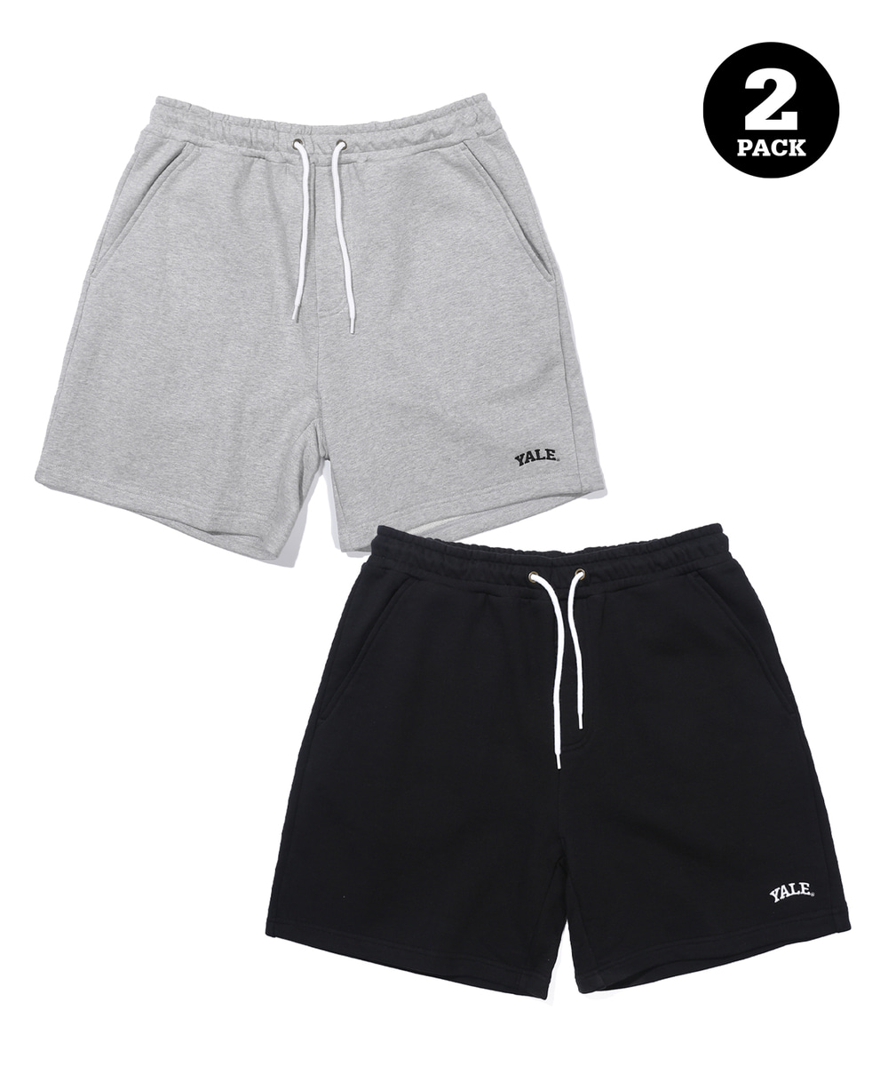 [ONEMILE WEAR] 2PACK SMALL ARCH SHORTS GRAY / BLACK