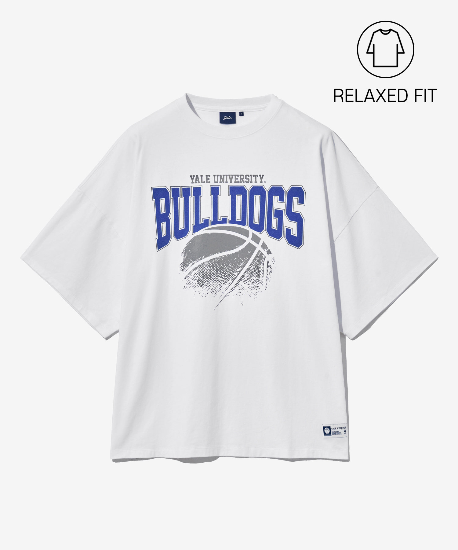 [RELAXED FIT] VTG BASKETBALL BIG T-SHIRT WHITE