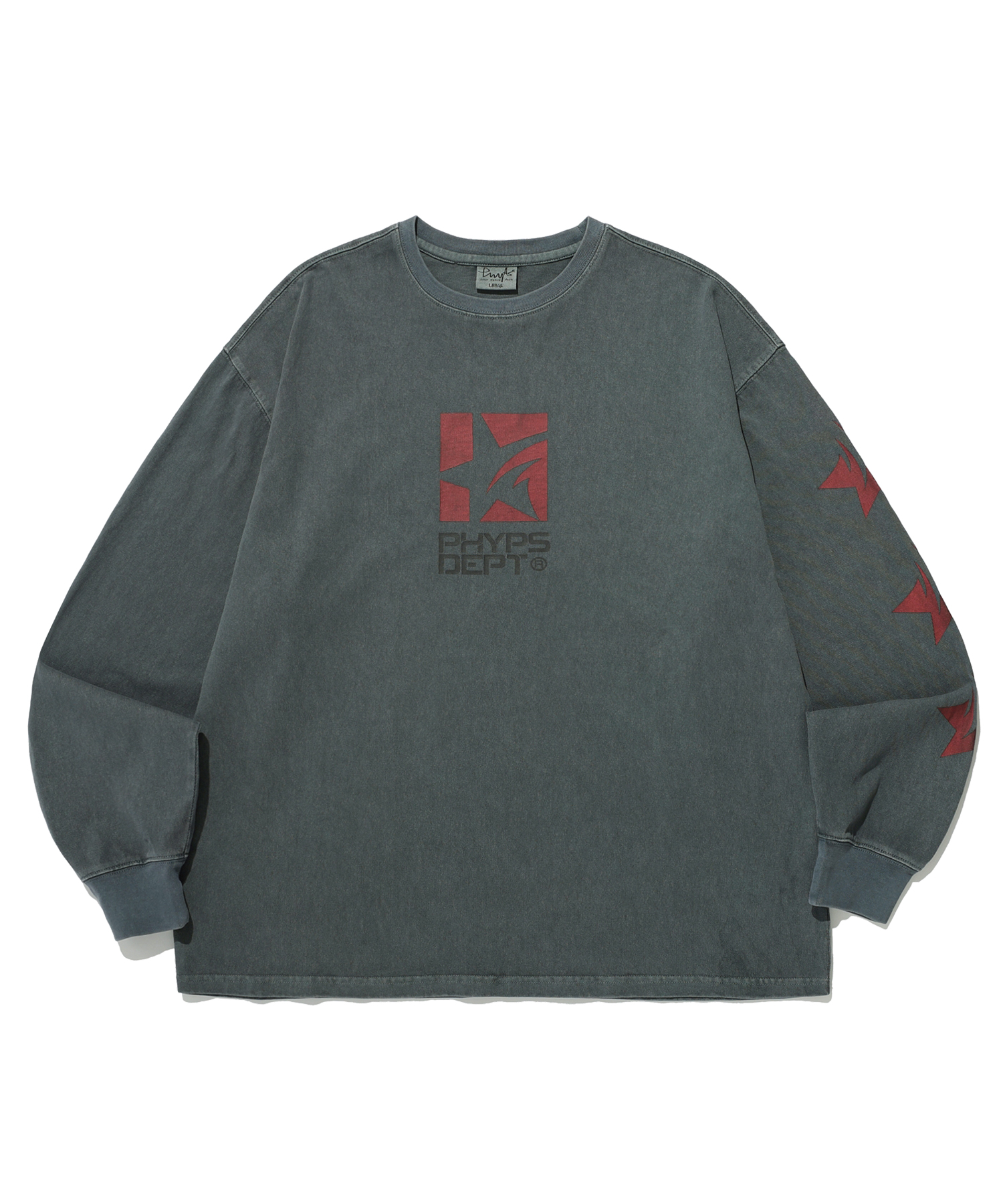 PHYPS® STAR SLEEVE LS PG MINT CHARCOAL