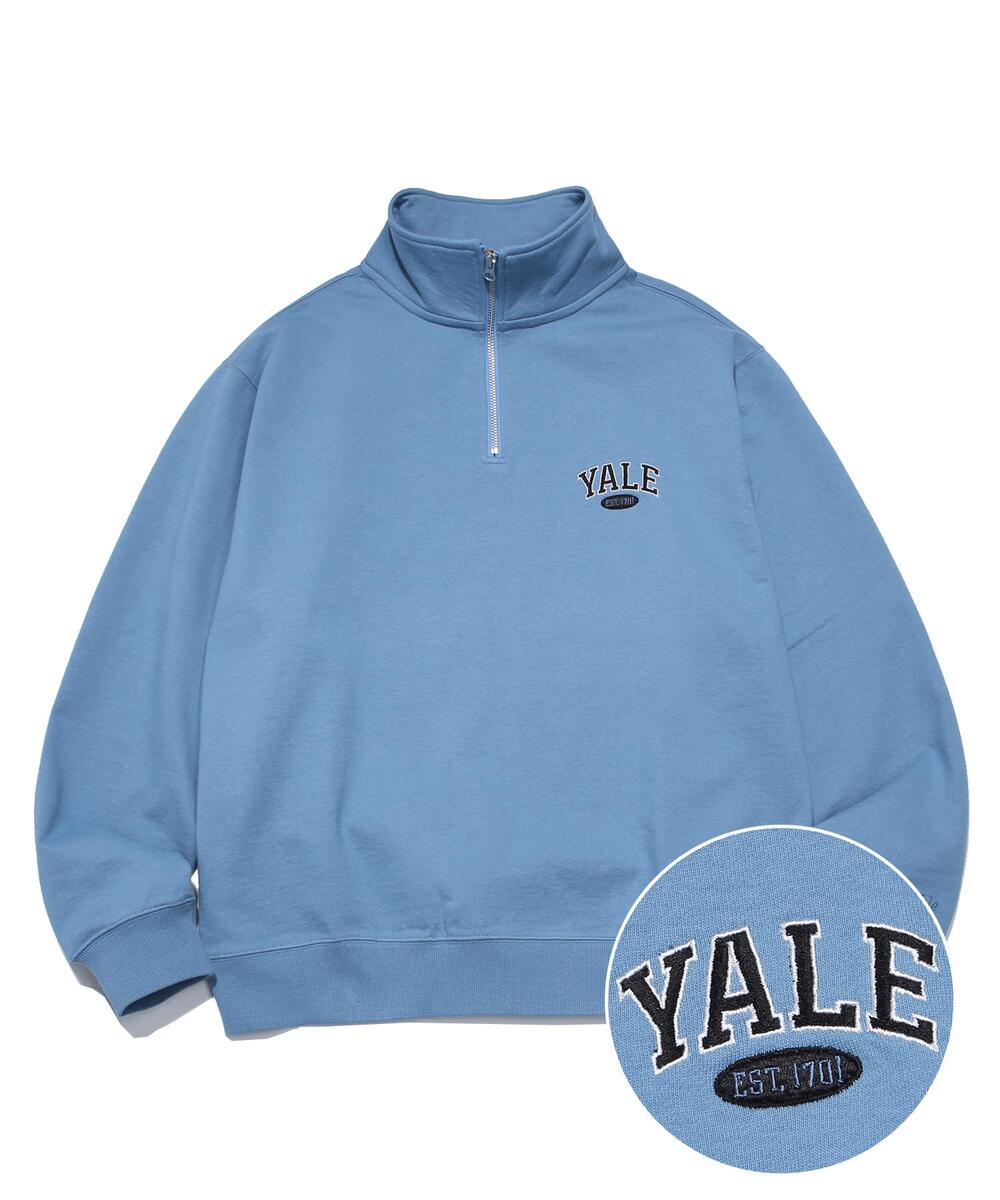 SMALL 2 TONE ARCH HALF ZIP UP BABY BLUE