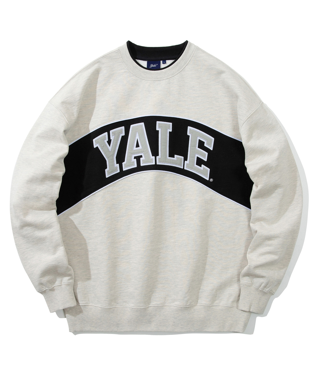 COLOR COMBINATION PIPING CREWNECK OATMEAL