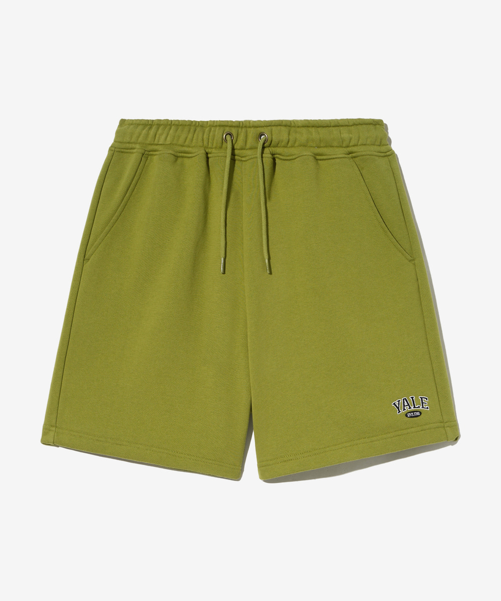 SMALL 2 TONE ARCH SWEAT SHORTS OLIVE LIME