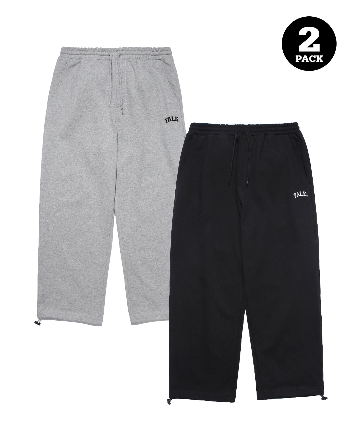 (24SS) [ONEMILE WEAR] 2PACK SWEAT STRING PANTS GRAY / BLACK