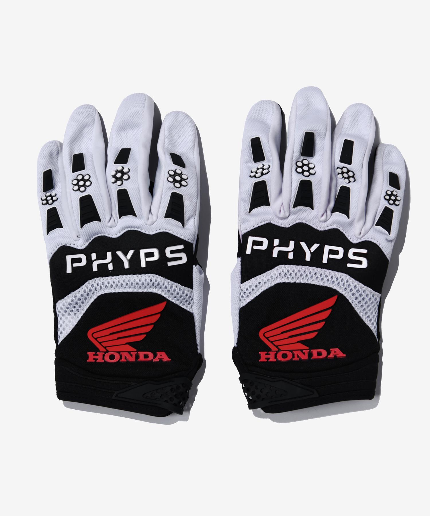 Honda Motorcyle Gloves White