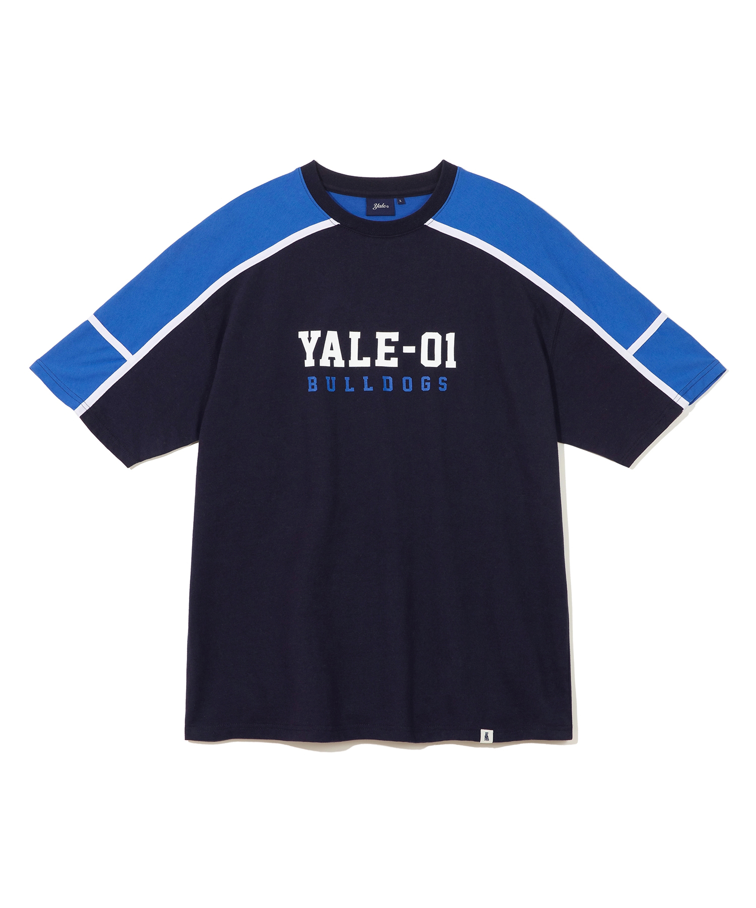 01 BULLDOGS COLOR TAPING TEE NAVY