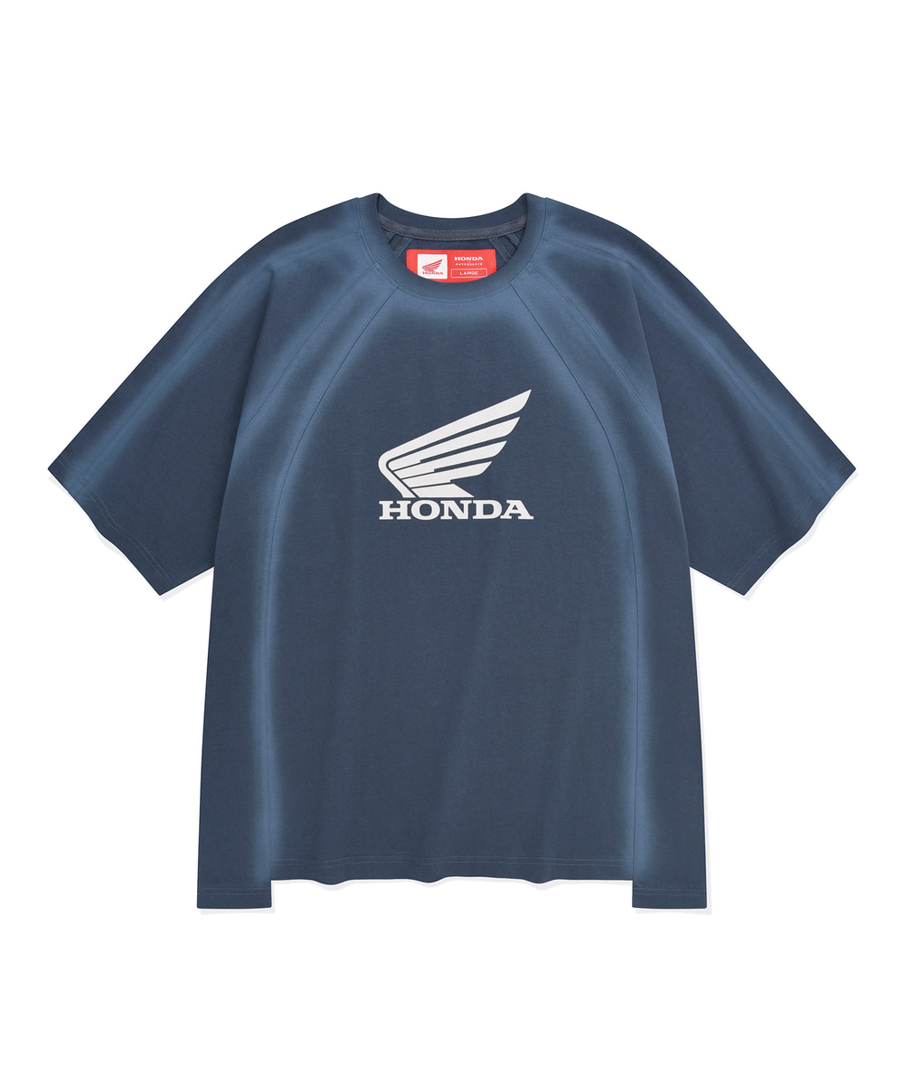 Honda Vintage Cutoff T-shirt Green Blue