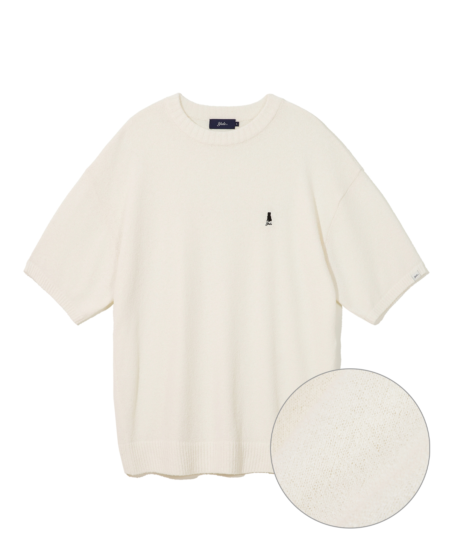 [COOL] HERITAGE DAN ROUND NECK BOUCLE SS KINT IVORY