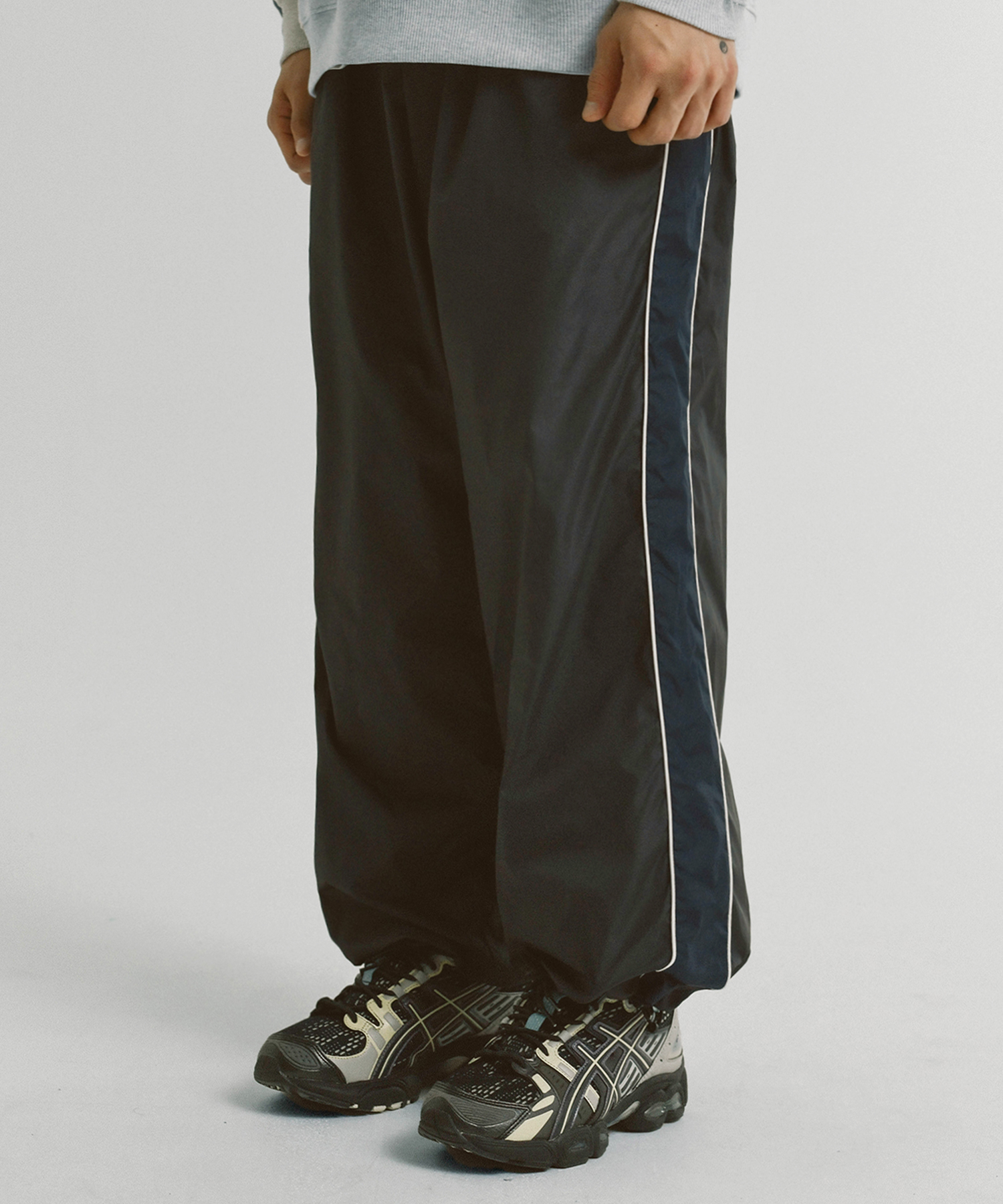 PHYPS® PIPING TAIL TRACK PANTS CHARCOAL