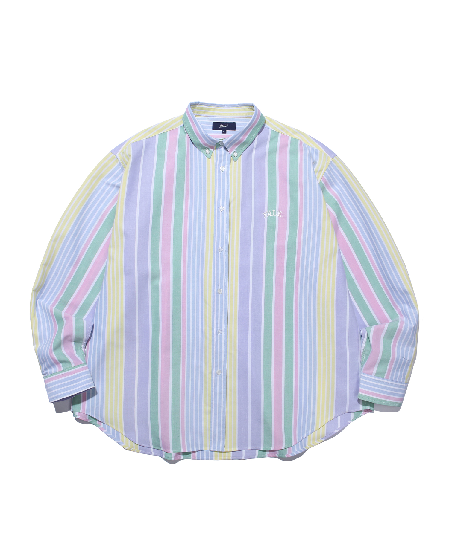 [ONEMILE WEAR] OXFORD SMALL ARCH BIG SHIRT CANDY STRIPE