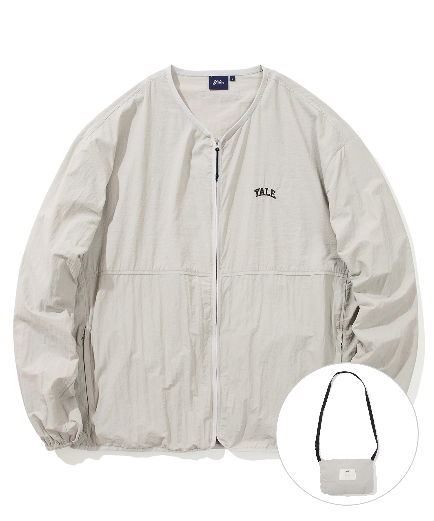 [ONEMILE WEAR] LIGHT WEIGHT NO COLLAR EASY JACKET IVORY