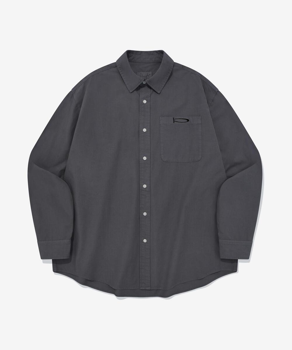 P-ACTIVE OVER-FIT SHIRT CHARCOAL