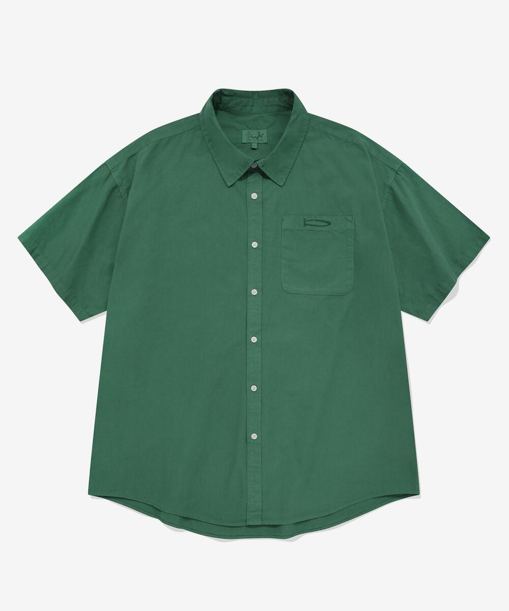 P-ACTIVE SOLID SS SHIRT DYING GREEN