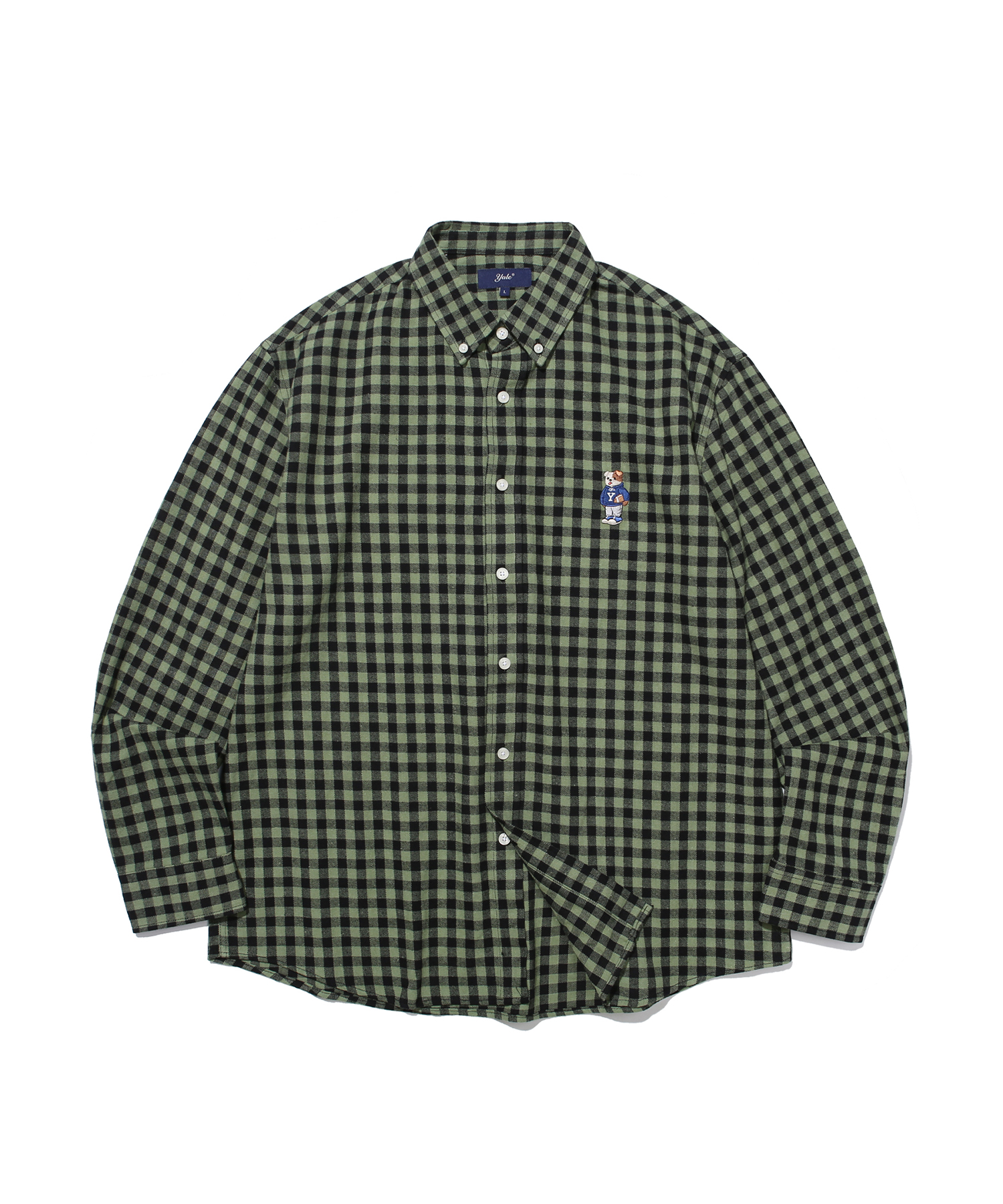 SMALL GINGHAM FLANNEL SHIRT GREEN