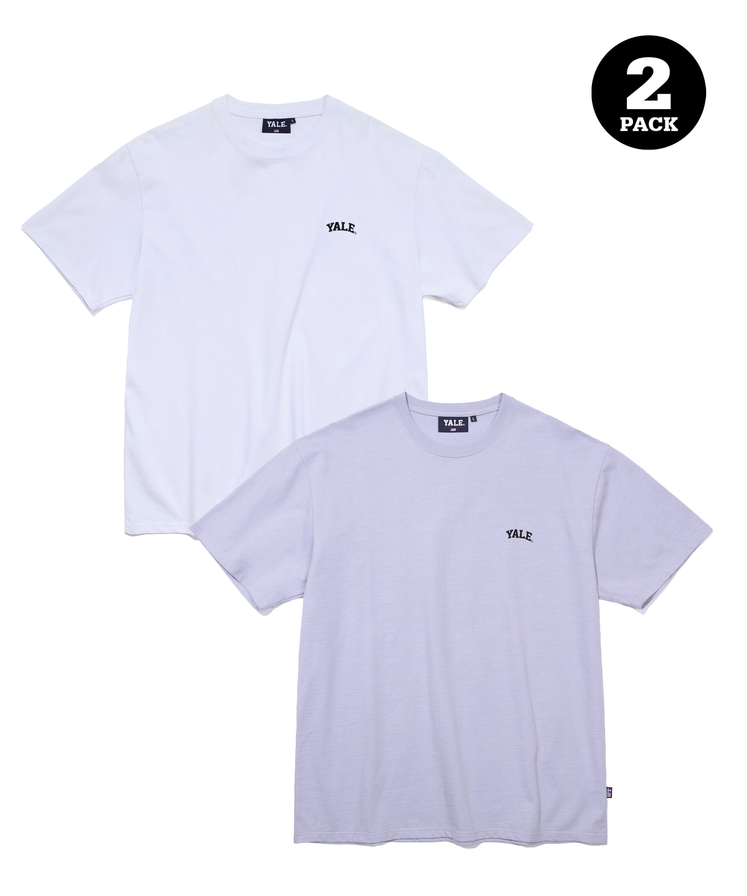 [ONEMILE WEAR] 2PACK SMALL ARCH TEE WHITE / LAVENDER
