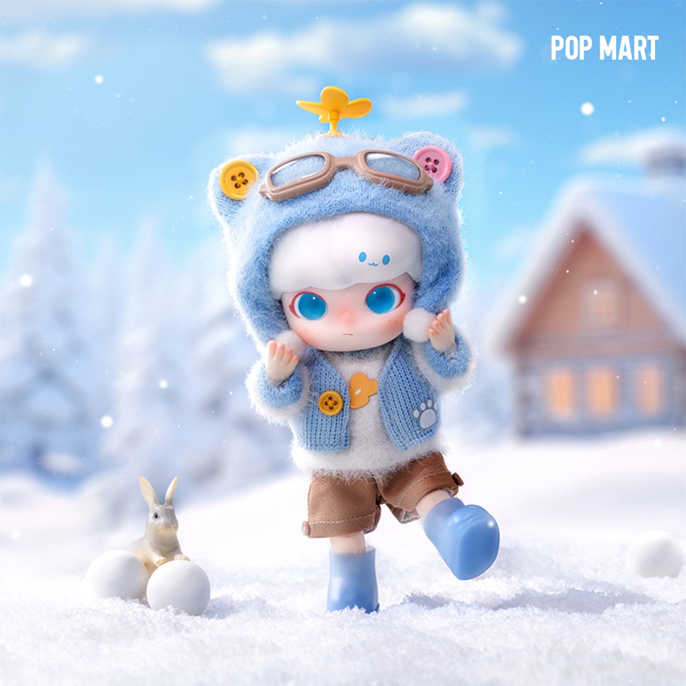 POP MART KOREA, DIMOO Pilot Bear Action Figure BJD - 디무 파일럿 베어 BJD