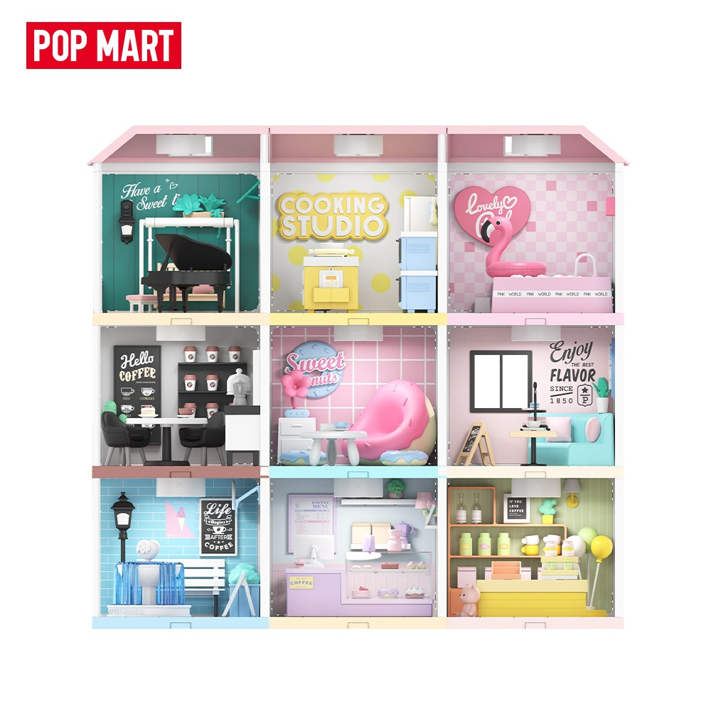 POP MART KOREA, Sweet House Leisure Time Roof Set - 스위트 하우스 레저 타임 루프 세트