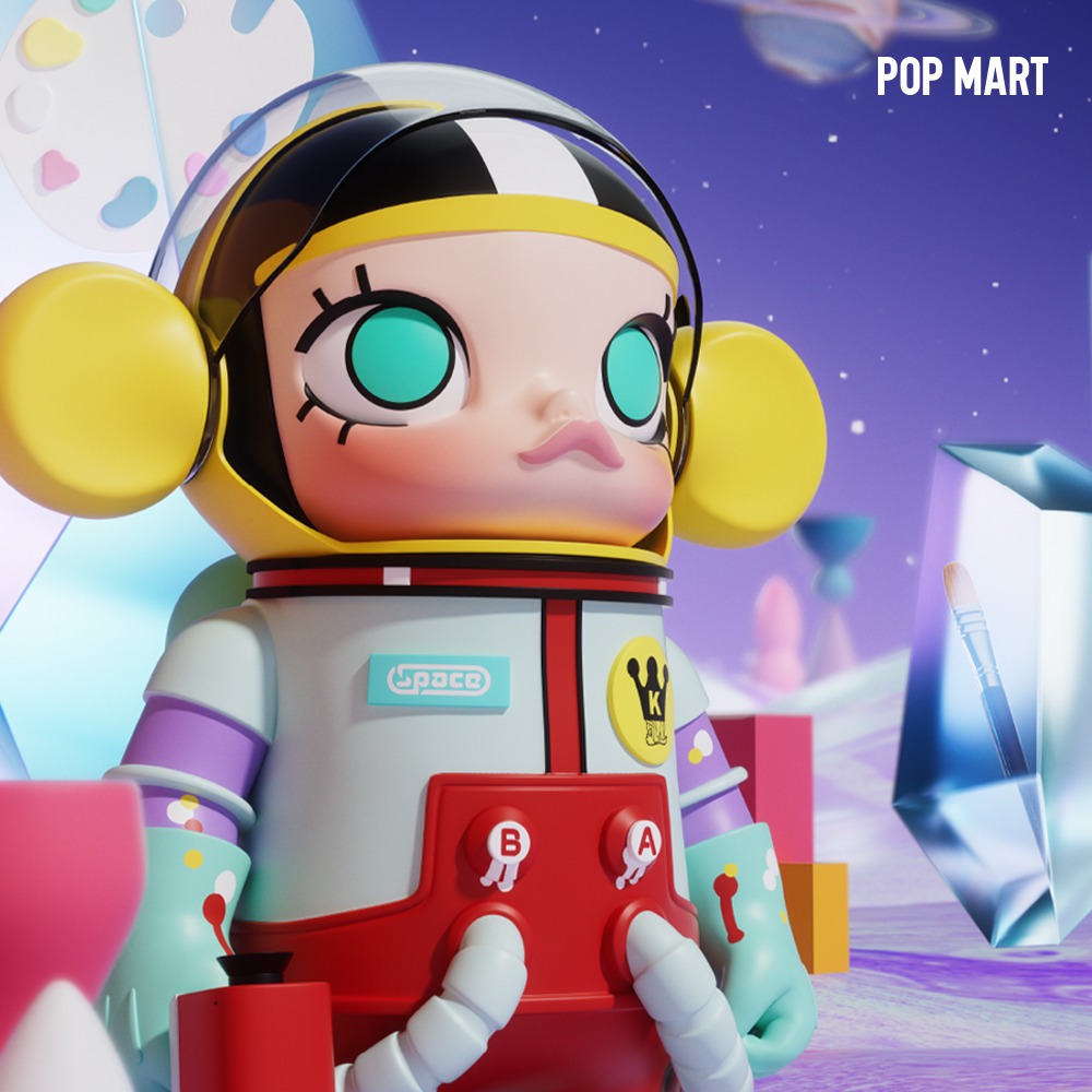 POP MART KOREA, [온라인스토어 한정수량입고] MEGA SPACE MOLLY 1000% Little painter (메가 스페이스 몰리 리틀페인터 1000%)