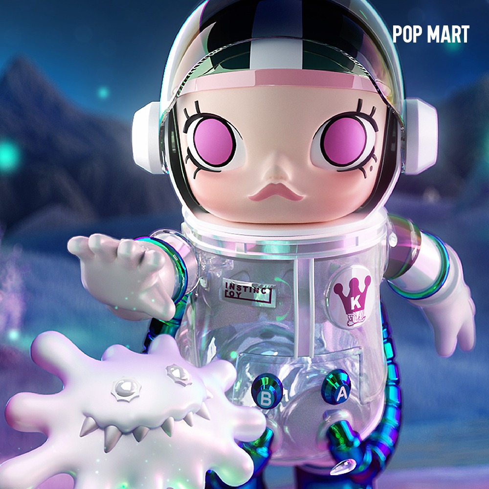 POP MART KOREA, MEGA Space Molly X INSTINCTOY 1000% - 메가 스페이스 몰리 X 인스팅토이 1000%