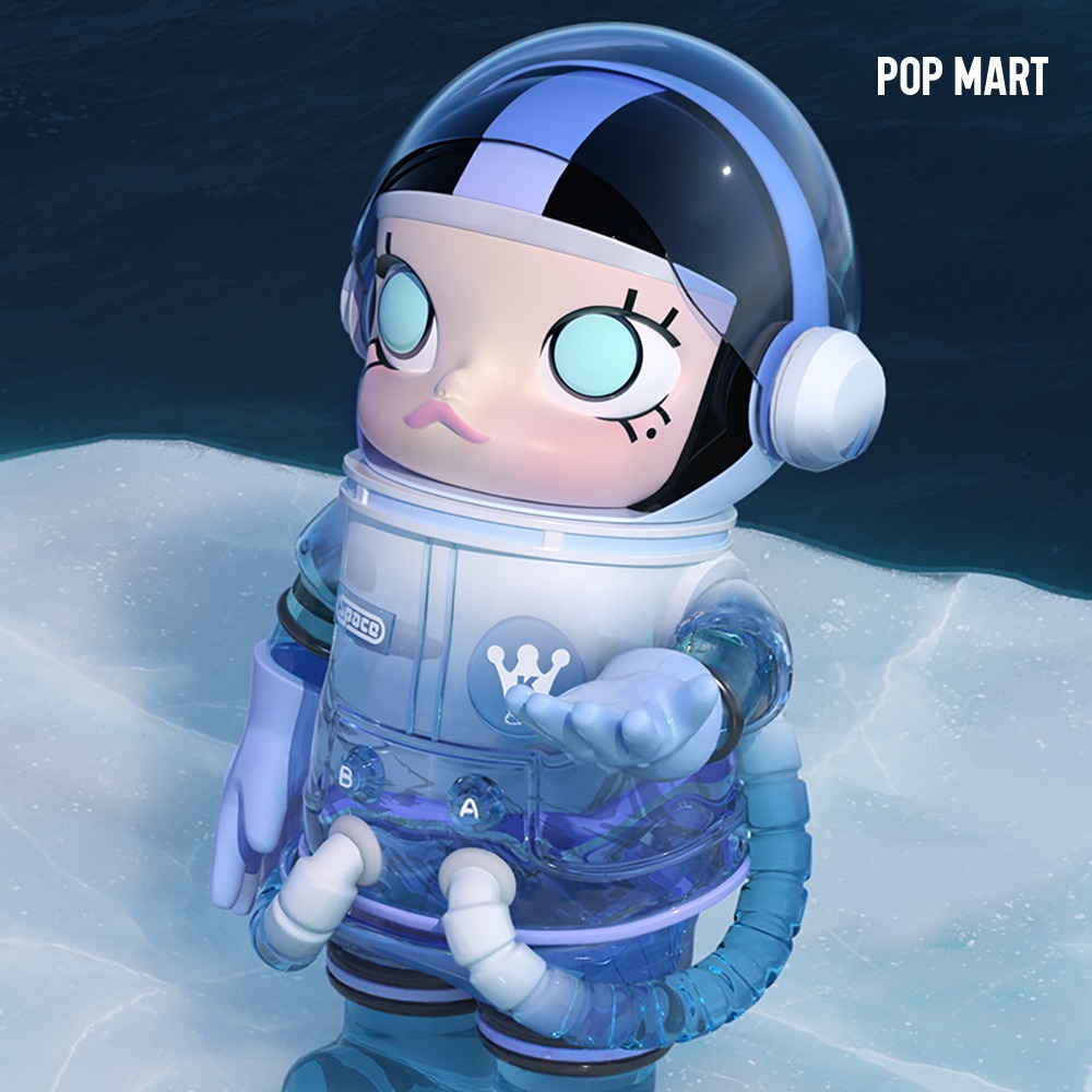 POP MART KOREA, MEGA SPACE MOLLY 400% Glacier - 메가 스페이스 몰리 빙하 400%