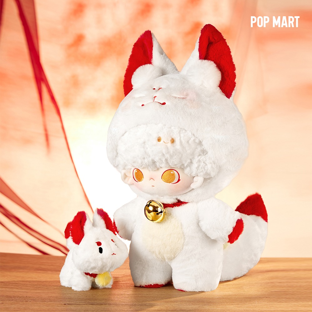 POP MART KOREA, DIMOO No One s Gonna Sleep Tonight Series 40cm Cotton Doll Fox Spirit - 디무 오늘 밤은 잠들지마 시리즈 코튼돌 여우 요정