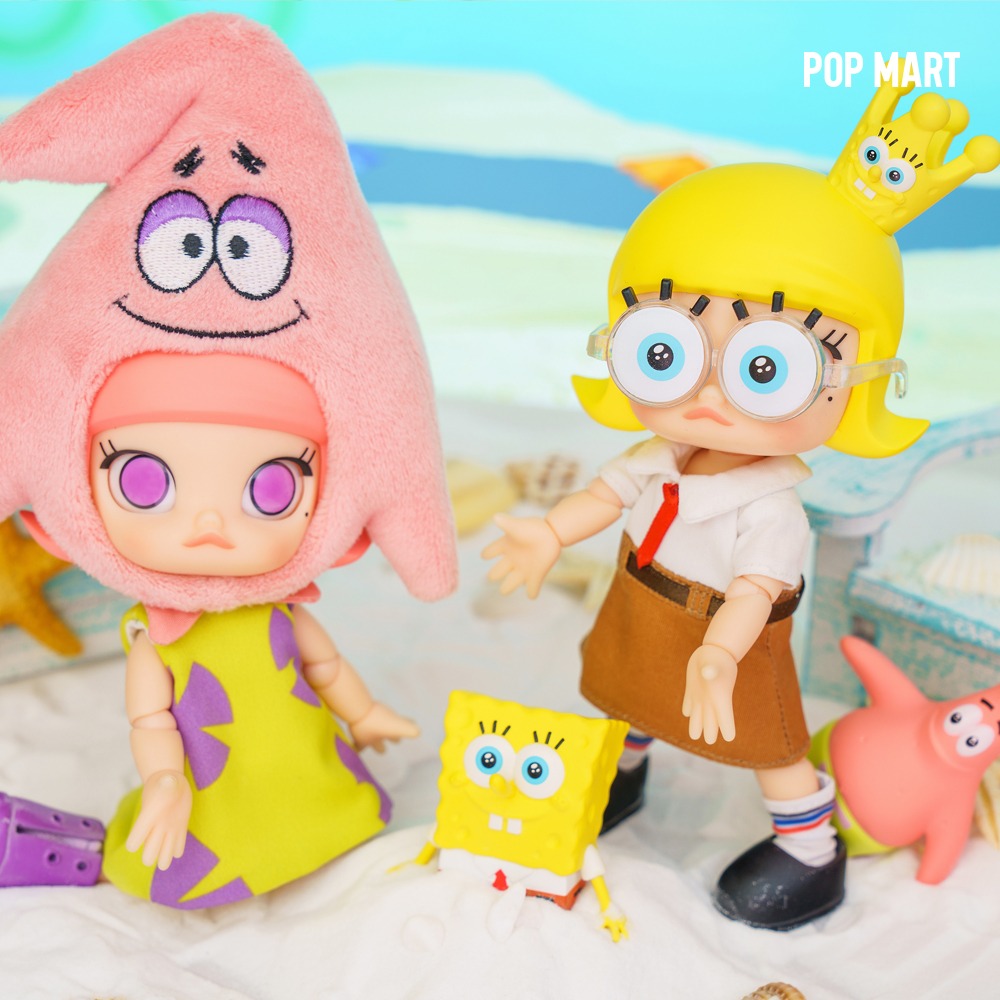 POP MART KOREA, Molly X SpongeBob &amp; Patrick - 몰리 BJD 스폰지밥 &amp; 뚱이