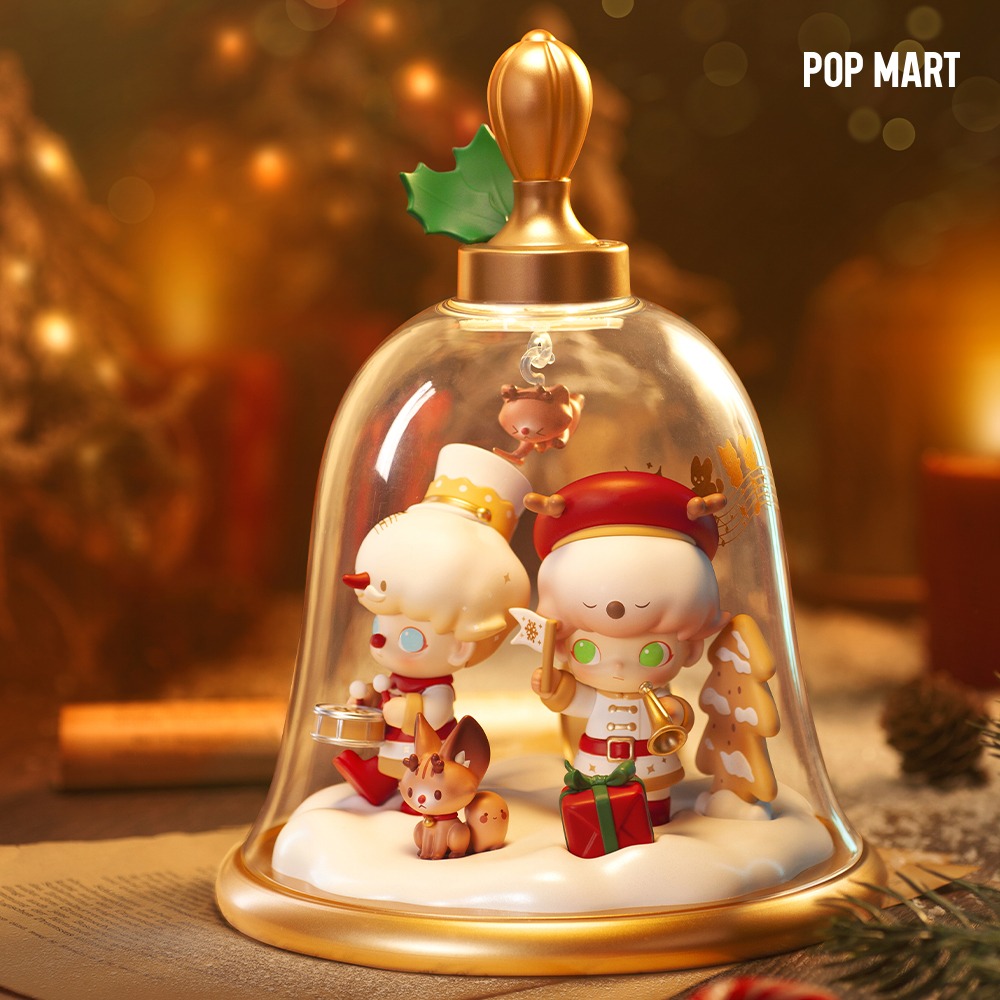 POP MART KOREA, DIMOO Christmas Bell Scene Set - 디무 크리스마스 벨 풍경 Big